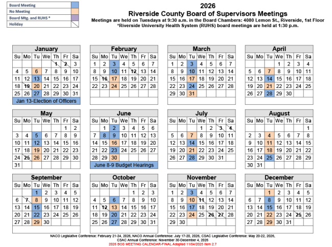 2026 Board Calendar Image